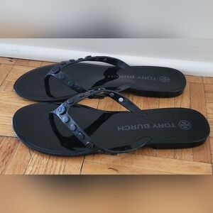 Brand New Never Been Worn Tory Burch Jelky Studded Black Sandals